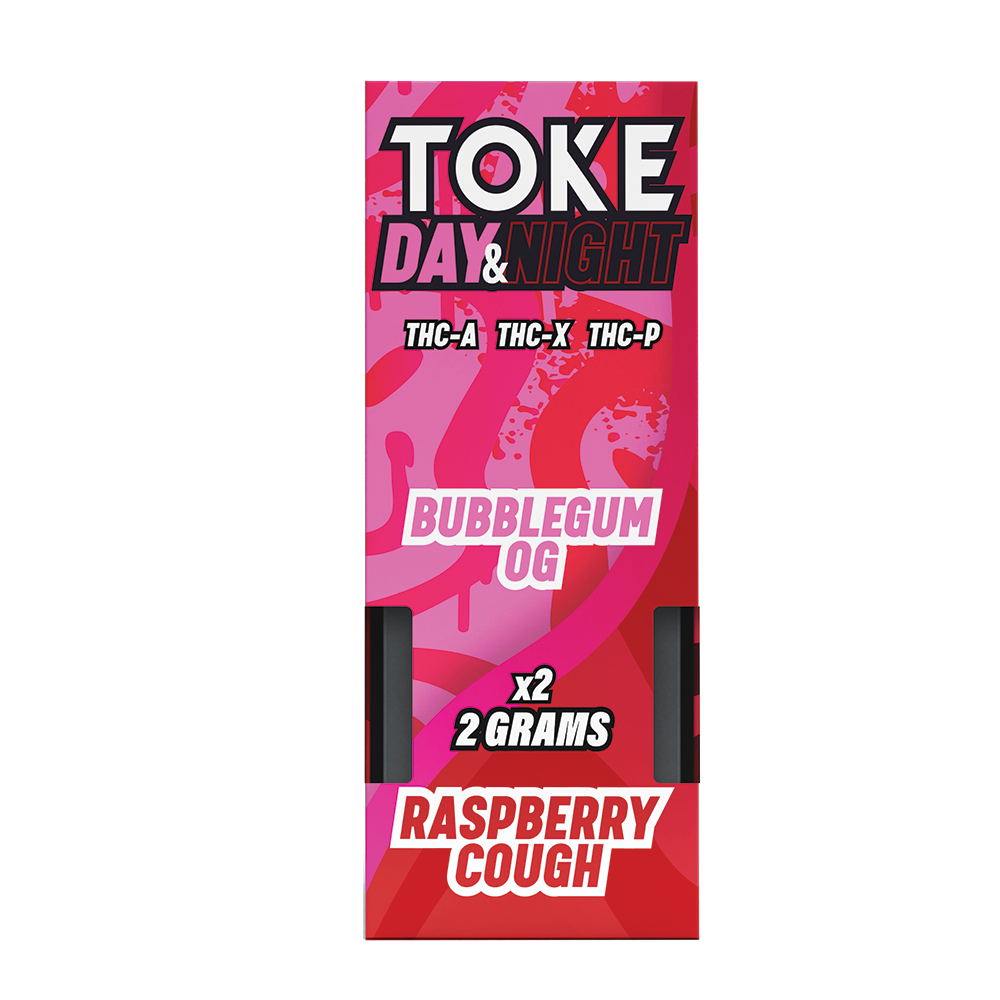 TOKE Day & Night  Bubblegum OG & Raspberry Cough