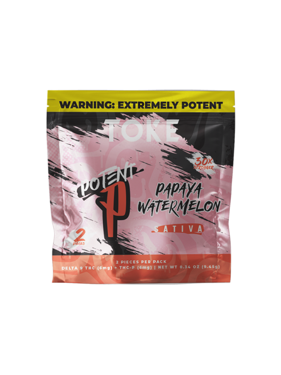 TOKE Potent P Gummies- Papaya Watermelon
