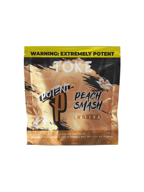 TOKE Potent P Gummies- Peach Smash