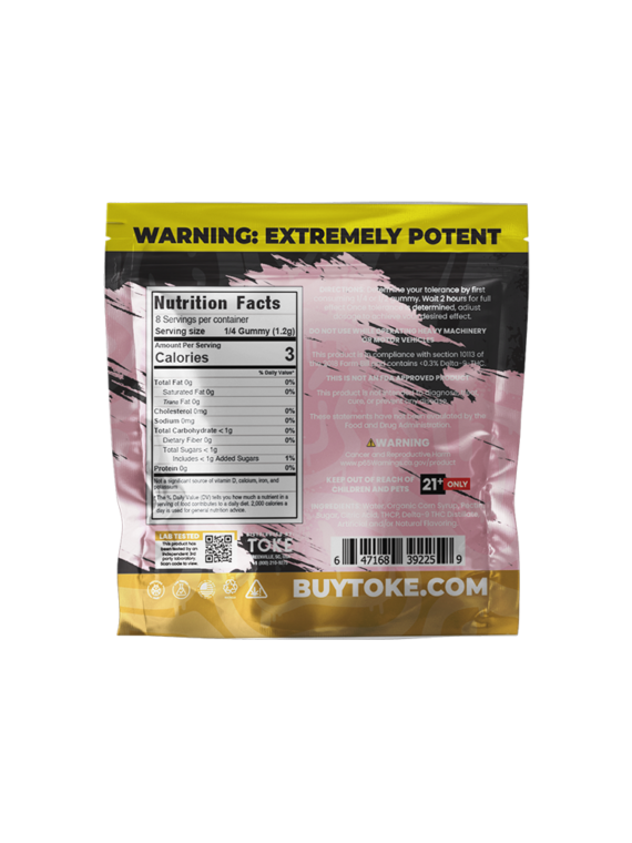 TOKE Potent P Gummies- Pink Pog