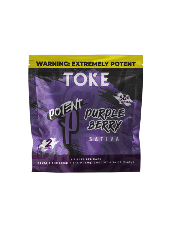 TOKE Potent P Gummies- Purple Berry