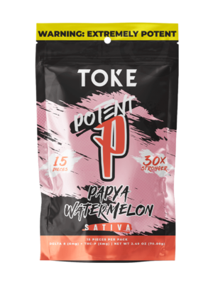 TOKE Potent P Gummies- Papaya Watermelon