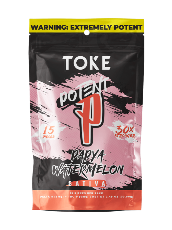 TOKE Potent P Gummies- Papaya Watermelon