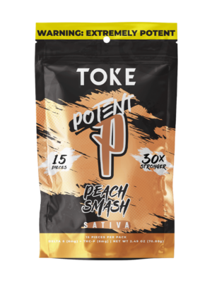 TOKE Potent P Gummies- Peach Smash