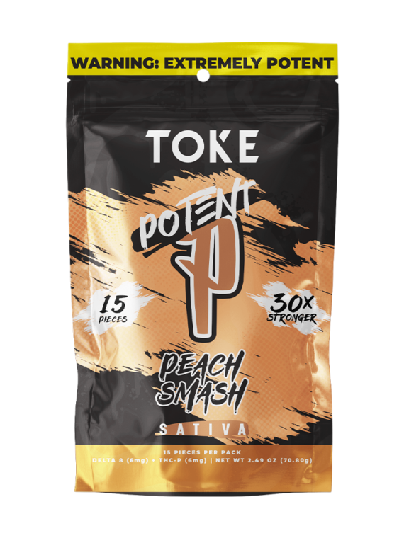 TOKE Potent P Gummies- Peach Smash