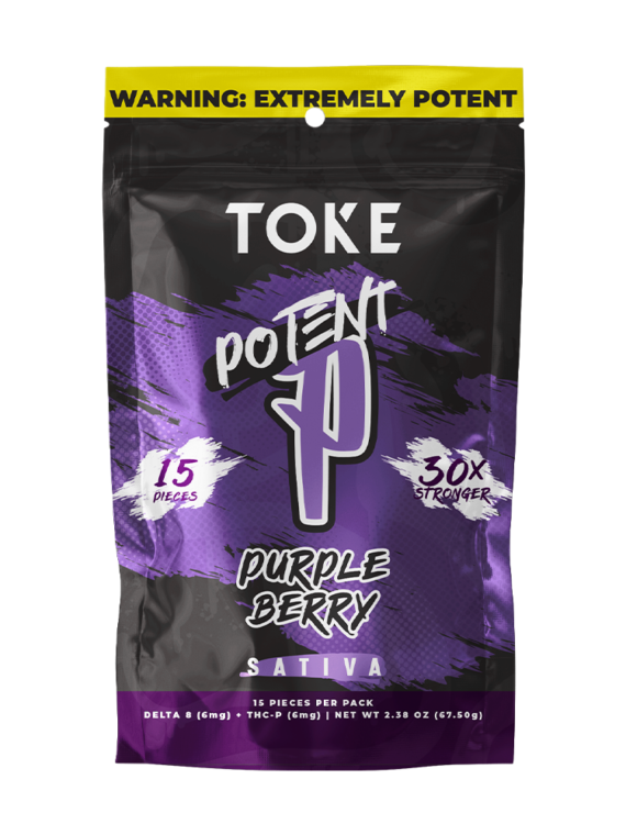 TOKE Potent P Gummies- Purple Berry