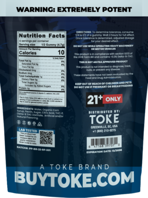 Render of Potent P XL by toke Blue Razz Back