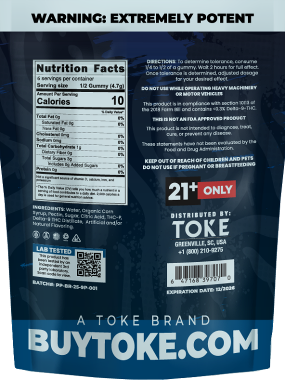 TOKE Potent P XL Blue Razz