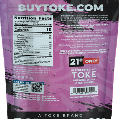 Render of Potent P XL by TOKE Party Mix Indica Back