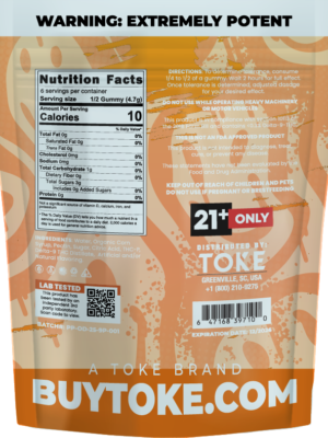 Render of Potent P by TOKE Orange Dream Back