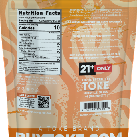 Render of Potent P by TOKE Orange Dream Back