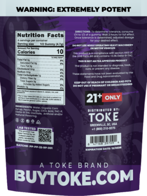 Render of Potent P XL by TOKE Purple Punch Back